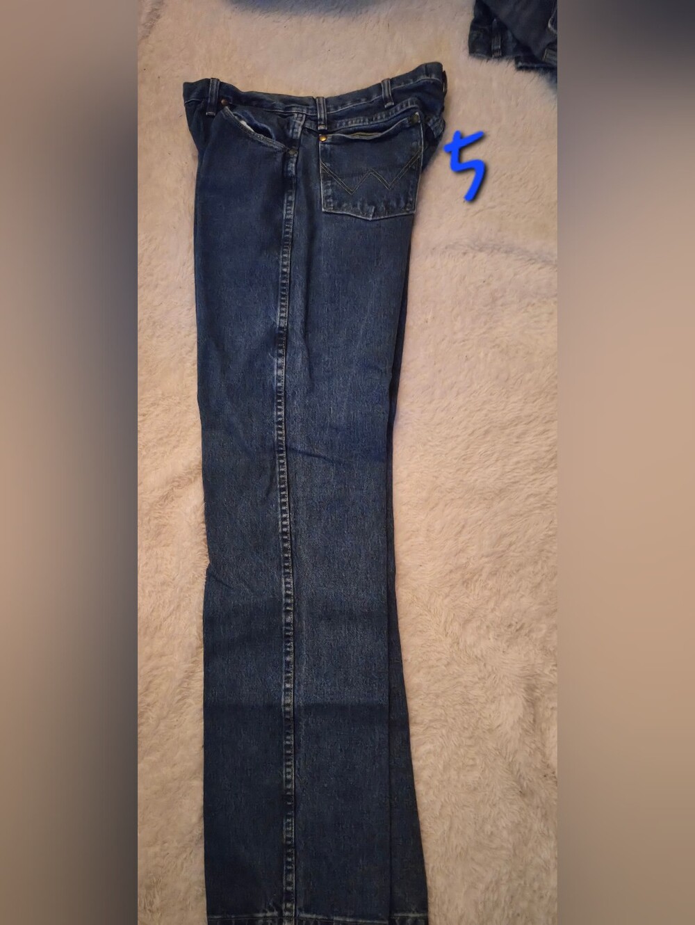Perry Ellis Men's Bootcut Jeans in Dark Blue Wash